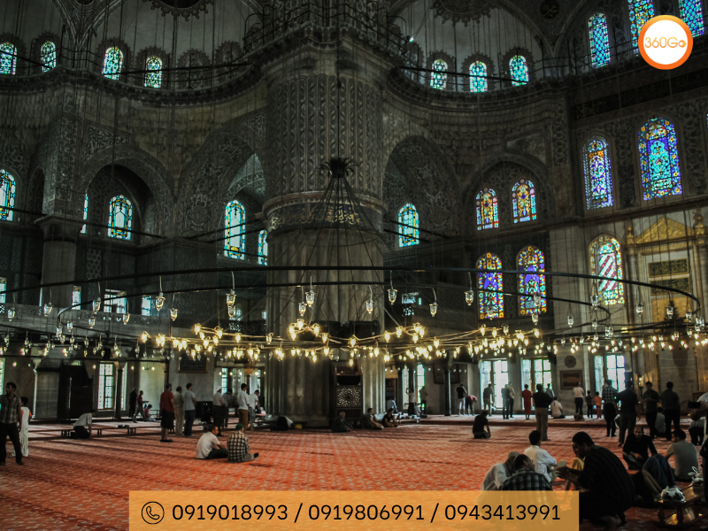 Bên trong Blue Mosque - Du lịch 360Go